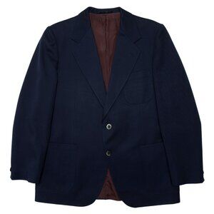 Sundazed (Austria) 70s Bespoke Pure New Wool Cavalry Twill Weave Sport Coat : XL